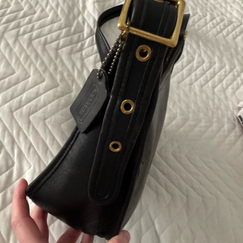 Coach Vintage Janice Legacy Bag Black Leather - Picture 6 of 11